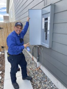 Patriot Pros electrician with newly installed electrical panel