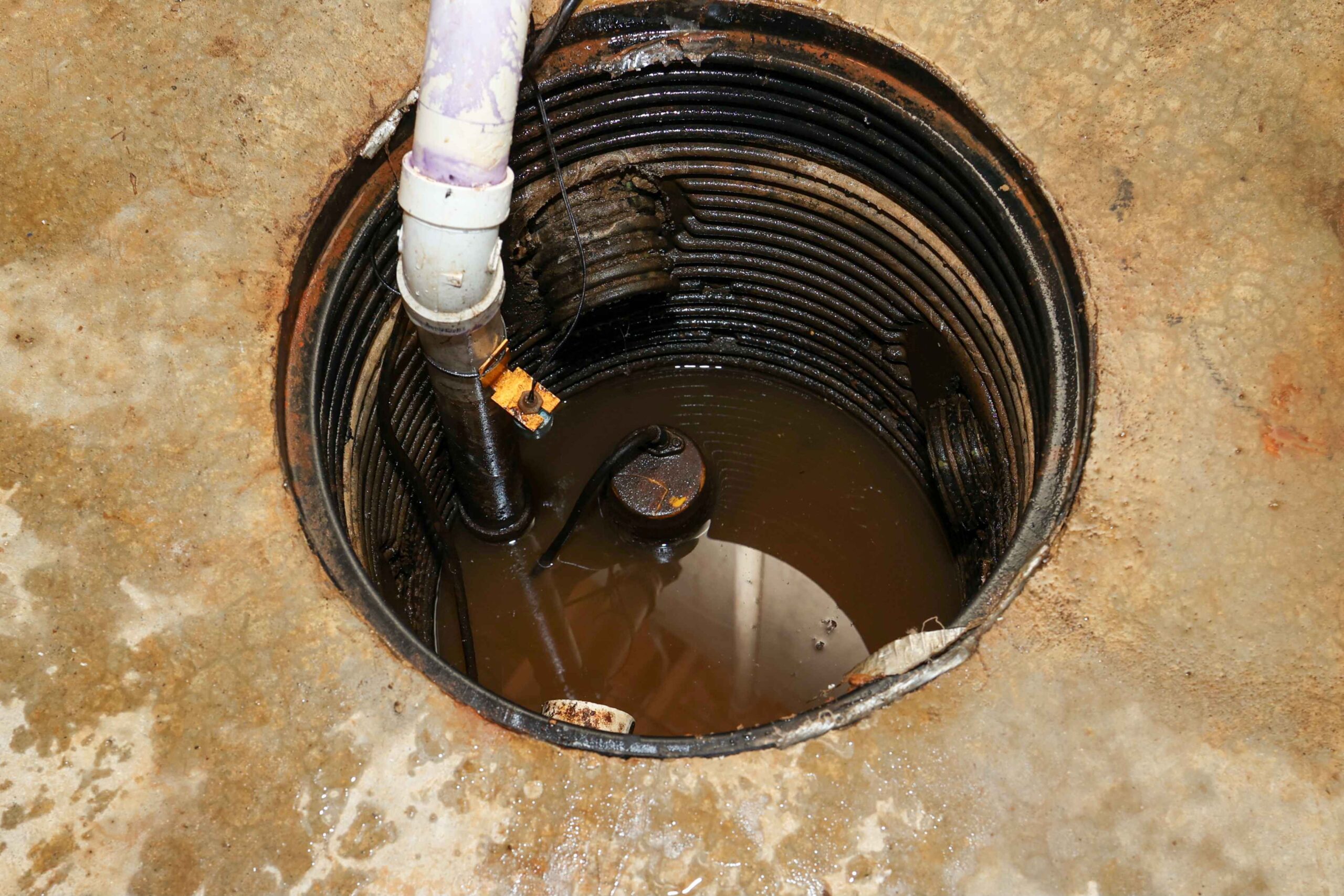 sump pump in basement